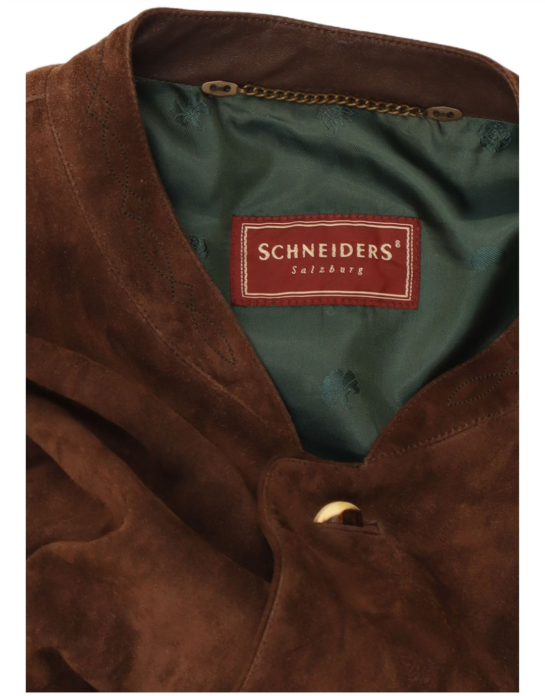 Giacca in pelle scamosciata da uomo Schneiders UK 44 2XL Classica in pelle marrone