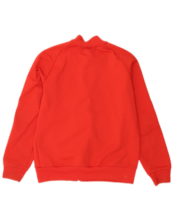 Adidas Boys Tracksuit Top Jacket 11-12 Years Red Polyester