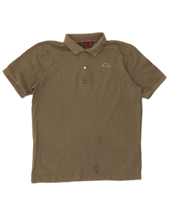 Polo Kappa Uomo Small Kaki Cotone
