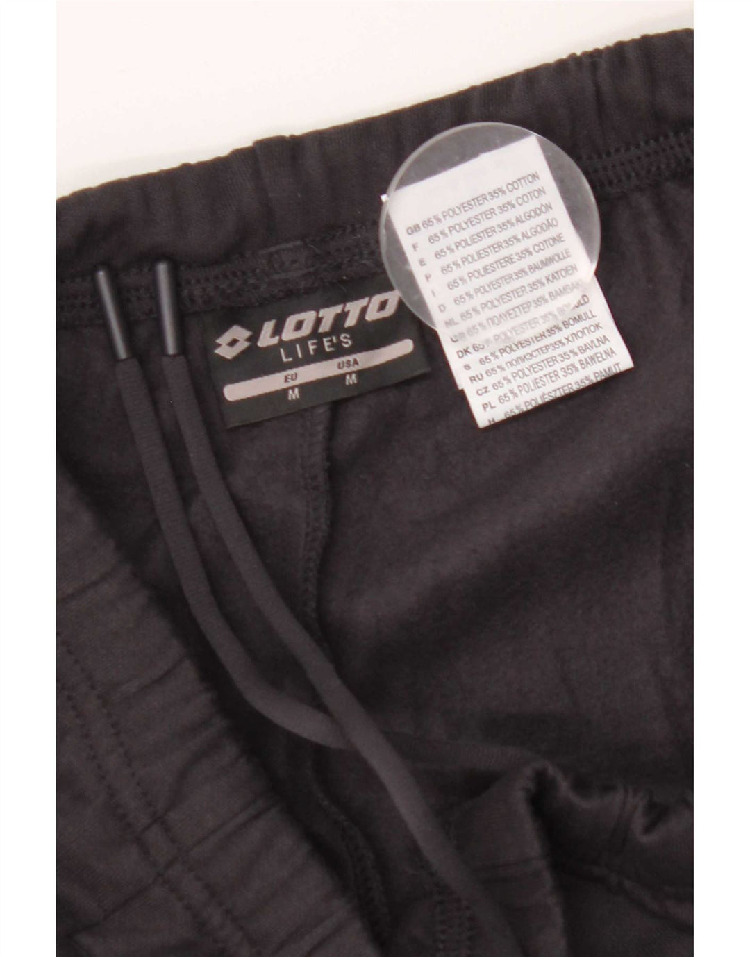 Pantaloni da tuta da donna Lotto Life UK 14 poliestere nero medio