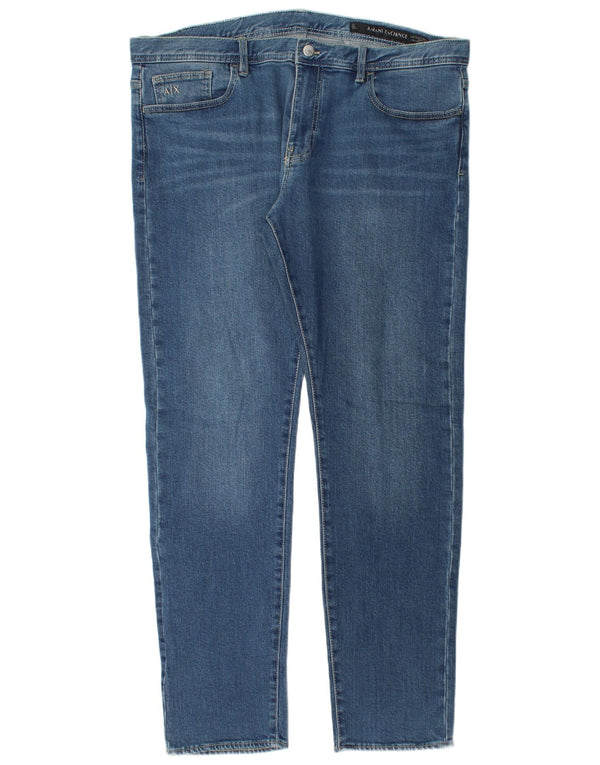 ARMANI EXCHANGE Jeans slim da uomo W36 L32 cotone blu