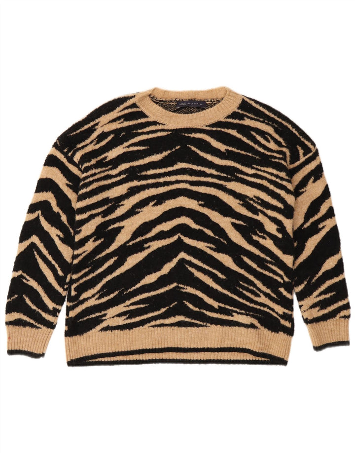 Maglione maglione con scollo a barca da donna Marks & Spencer UK 10 piccolo nero