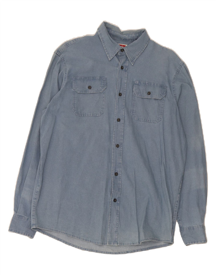 WRANGLER Mens Denim Shirt Medium Blue Vintage Wrangler and Second-Hand Wrangler from Messina Hembry 