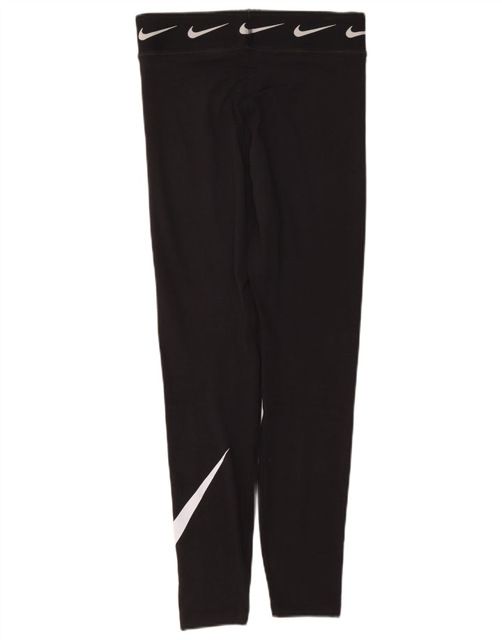 Leggings grafici da donna Nike UK 12 cotone medio nero