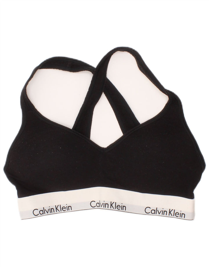 Reggiseno sportivo grafico da donna Calvin Klein Top medio nero sportivo