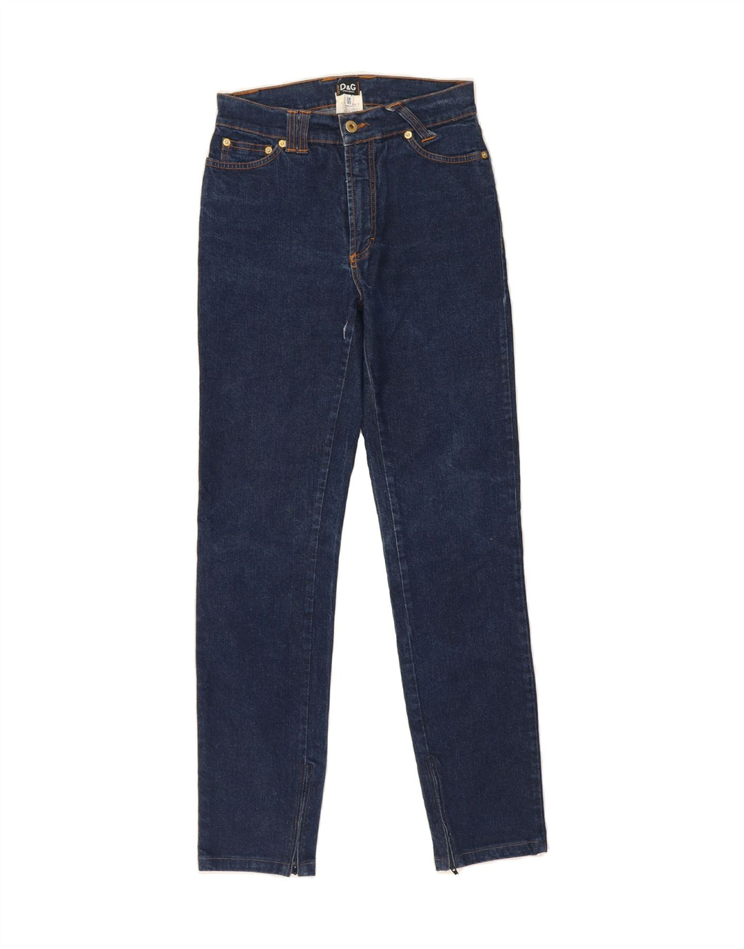 DOLCE & GABBANA Womens Slim Jeans IT 42 Medium W28 L29 Blue Cotton Vintage Dolce & Gabbana and Second-Hand Dolce & Gabbana from Messina Hembry 