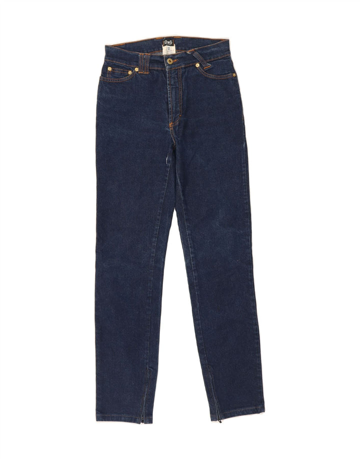 DOLCE & GABBANA Womens Slim Jeans IT 42 Medium W28 L29 Blue Cotton Vintage Dolce & Gabbana and Second-Hand Dolce & Gabbana from Messina Hembry 
