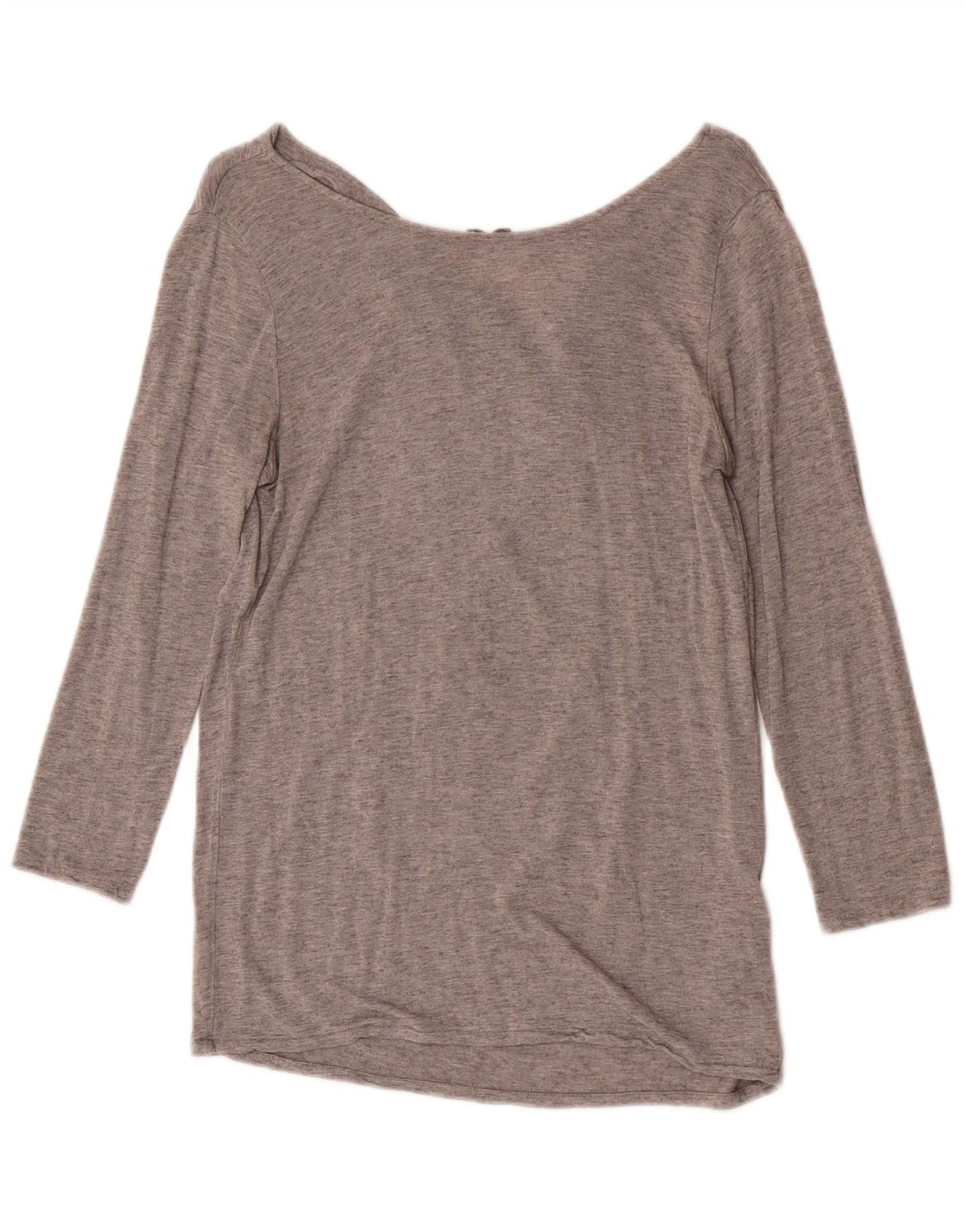 Top da donna Massimo Dutti manica 3/4 UK 12 Viscosa grigio medio