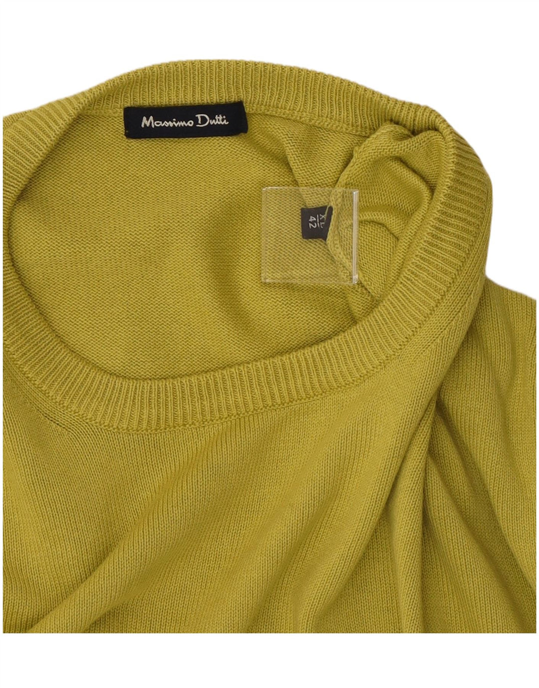 Maglione maglione girocollo da uomo Massimo Dutti XL cotone verde