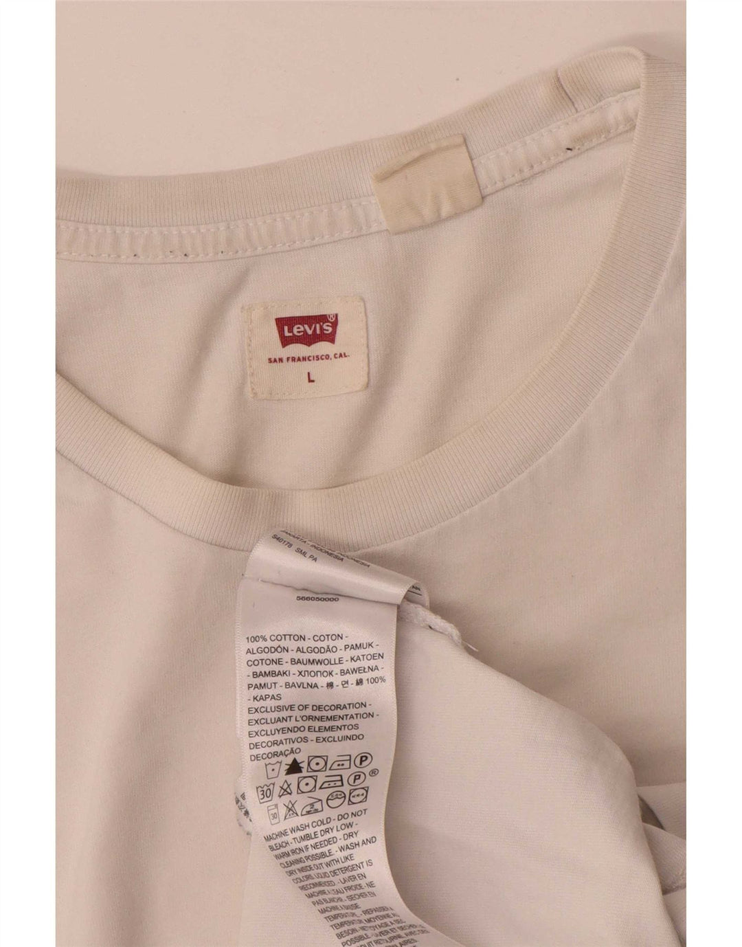 T-shirt grafica da uomo Levi's Top grande bianca