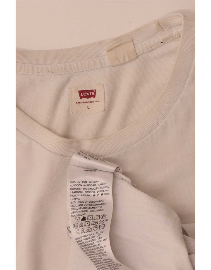 T-shirt grafica da uomo Levi's Top grande bianca