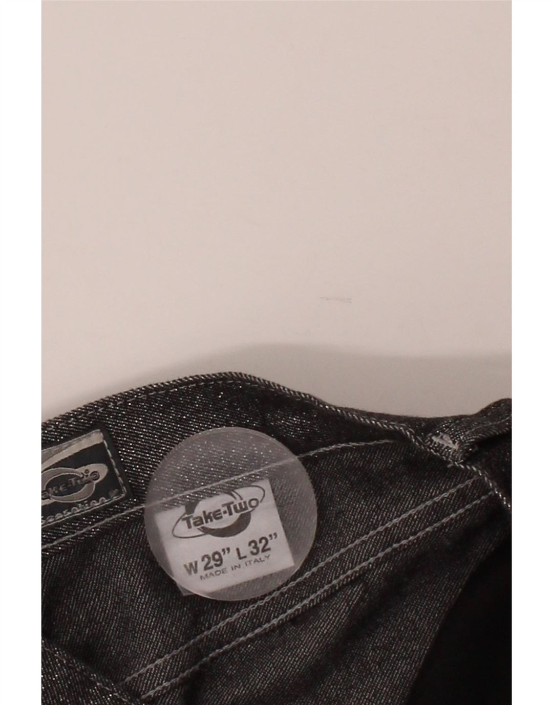 TAKE TWO Womens Bootcut Casual Trousers W29 L32 Grey Cotton