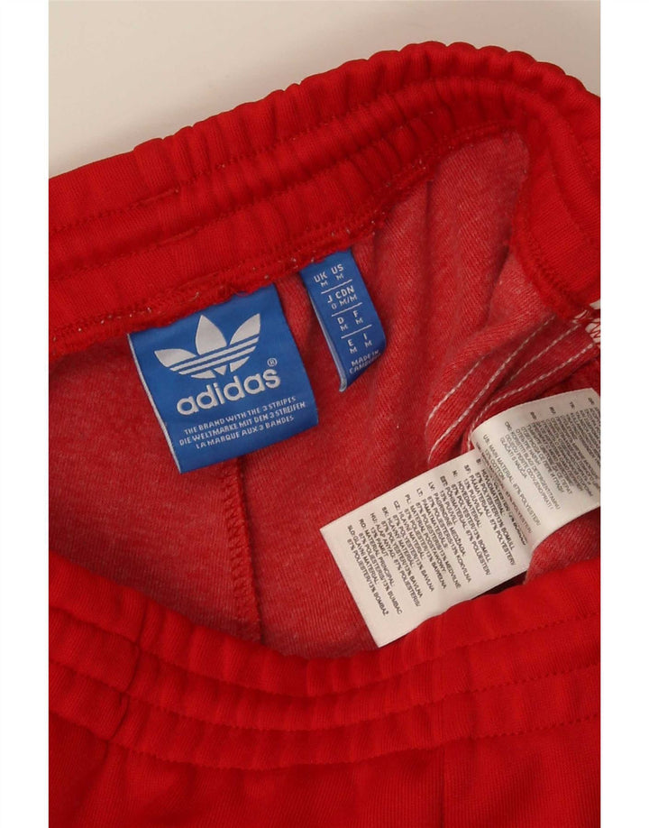 Pantaloni da tuta da uomo Adidas Joggers poliestere rosso medio