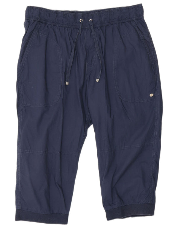 CHAMPION Pantaloncini Bermuda da donna Heritage Fit UK 18 XL W36 Cotone blu navy