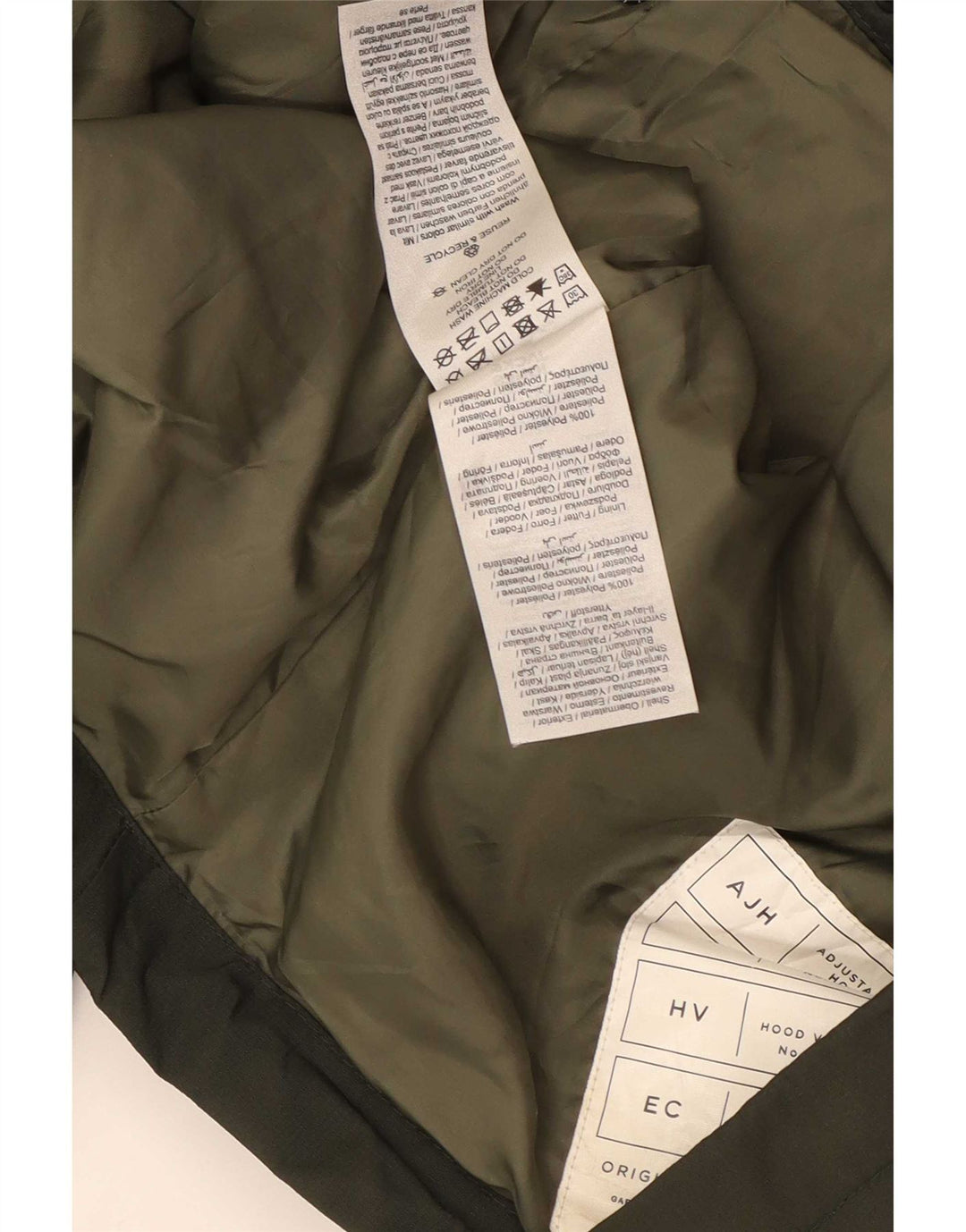 Giacca antipioggia con cappuccio da uomo Jack & Jones UK 40 Large Verde Poliestere