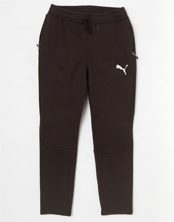 Pantaloni da tuta da uomo Puma in cotone nero medio