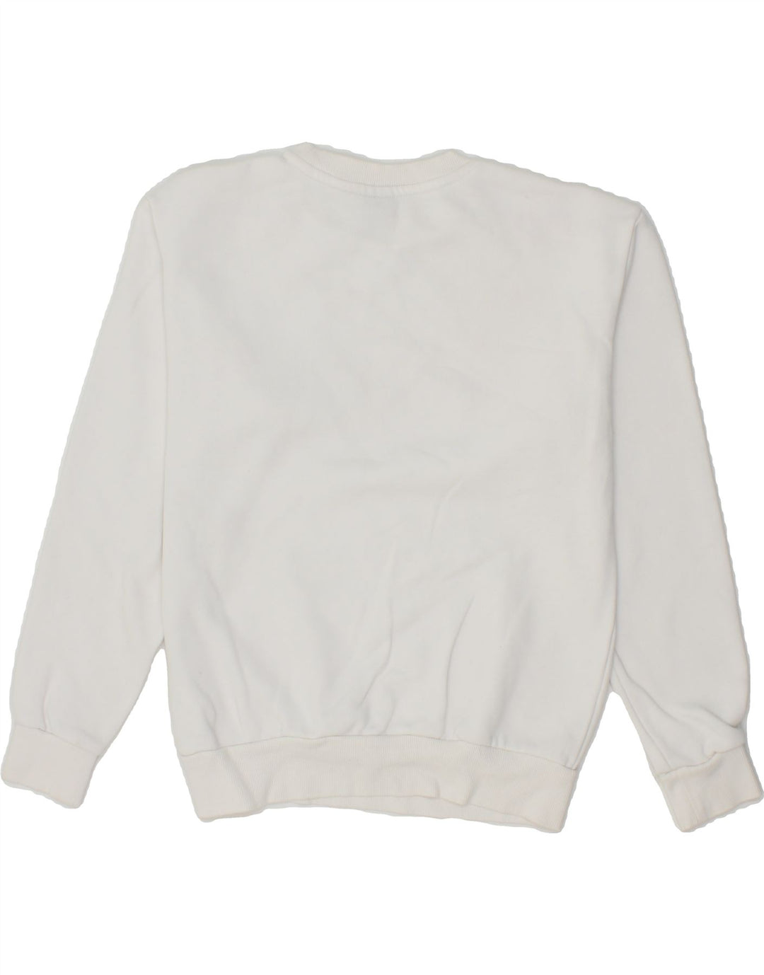 PUMA Womens Oversized Graphic Sweatshirt Jumper UK 2 2XS White Cotton Vintage Puma and Second-Hand Puma from Messina Hembry 