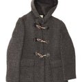 Montgomery con cappuccio da donna VINTAGE IT 48 XL Lana grigia
