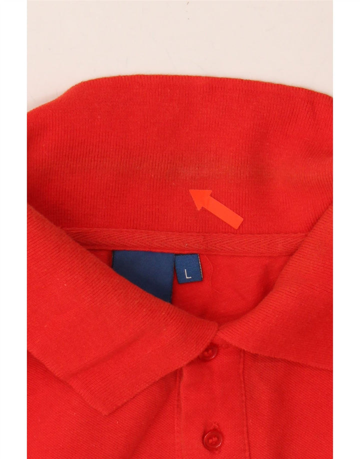 REEBOK Mens Polo Shirt Large Red Cotton Vintage Reebok and Second-Hand Reebok from Messina Hembry 