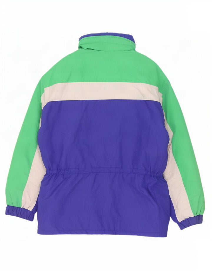 Giacca da sci con cappuccio da uomo Sergio Tacchini IT 54 2XL Blu Colourblock Poliammide