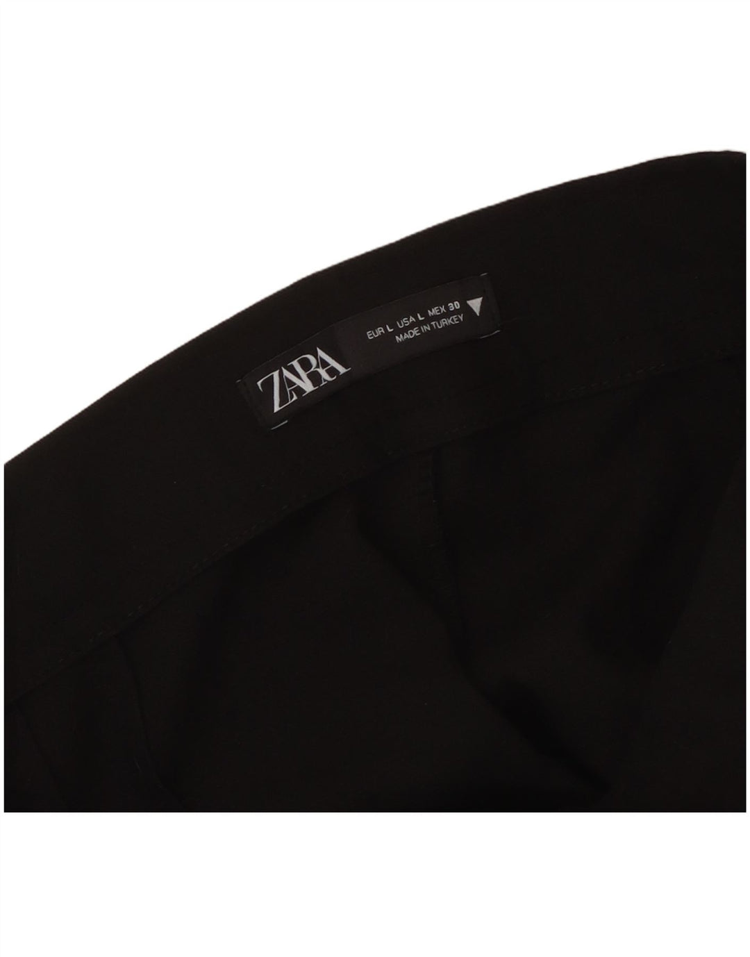 Pantaloni casual dritti regolari da donna Zara grandi W32 L26 neri