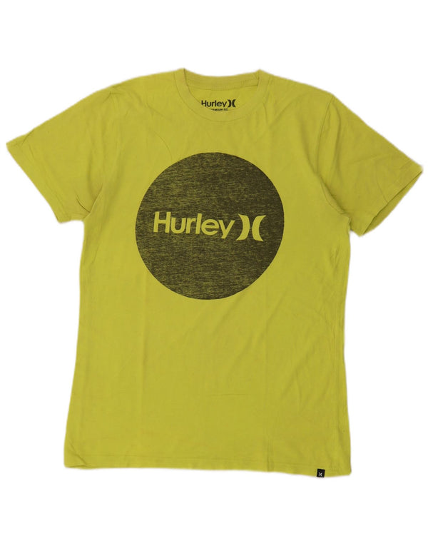 T-shirt grafica Hurley da uomo con vestibilità premium, in cotone verde medio