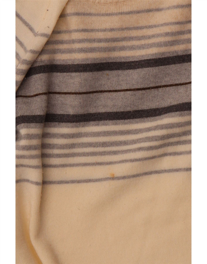 Maglione maglione girocollo da uomo ENERGIE a righe beige medio