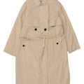 Trench da donna Zara UK 14 Cotone beige medio