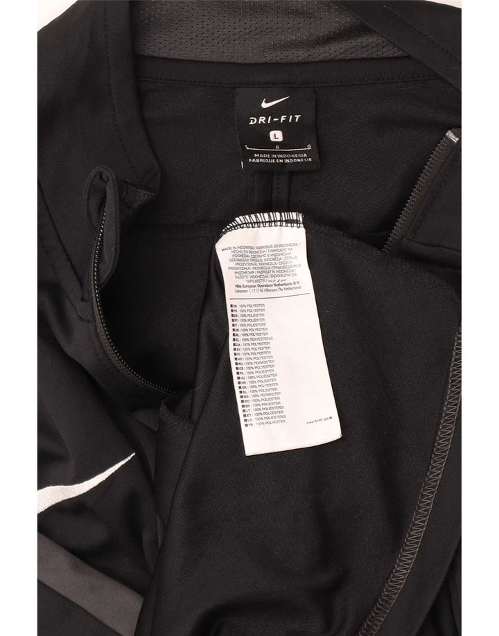 Giacca da tuta da uomo Nike, giacca sportiva grande in poliestere nero