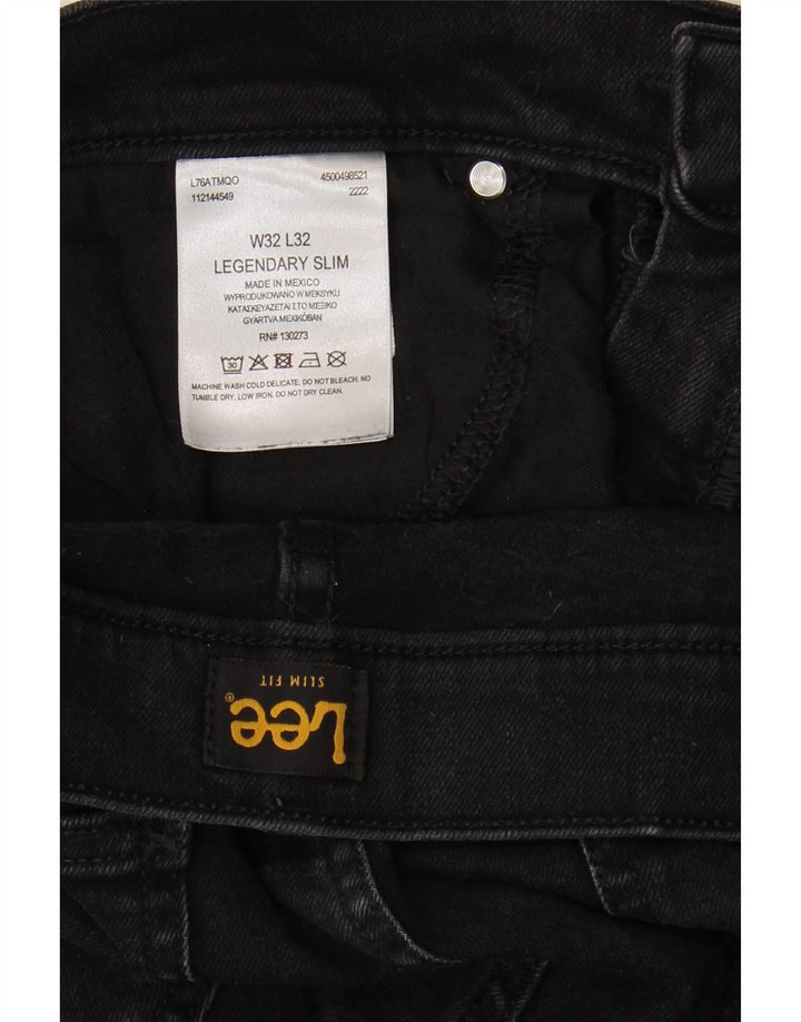 Jeans slim leggendari da uomo Lee W32 L32 cotone nero