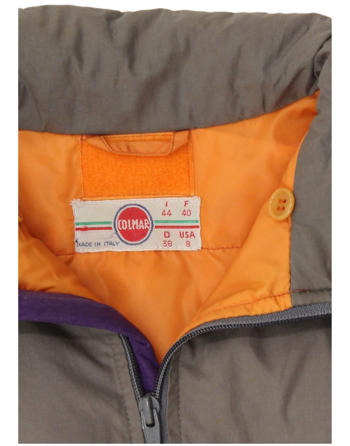 Giacca da sci da donna Colmar IT 44 Cotone color block grigio medio retrò