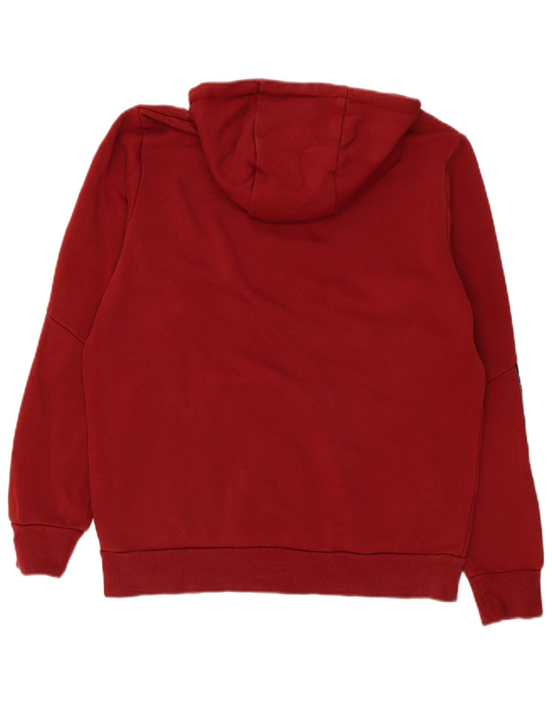Felpa con cappuccio grafica da uomo Puma in cotone bordeaux medio