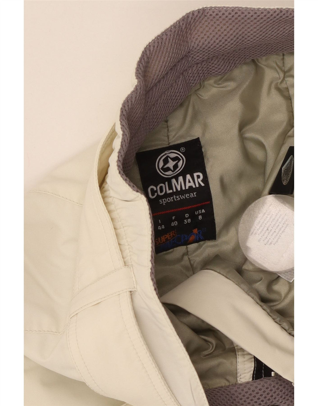 Pantaloni da sci da donna Colmar US 8 Beige medio in poliammide