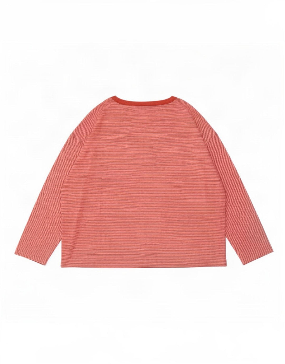Top manica lunga da donna Marks & Spencer UK 20 2XL poliestere gessato rosso