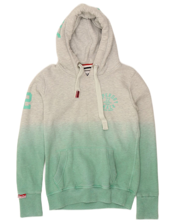 Felpa con cappuccio grafica da donna Superdry UK 10 Small Green Colourblock