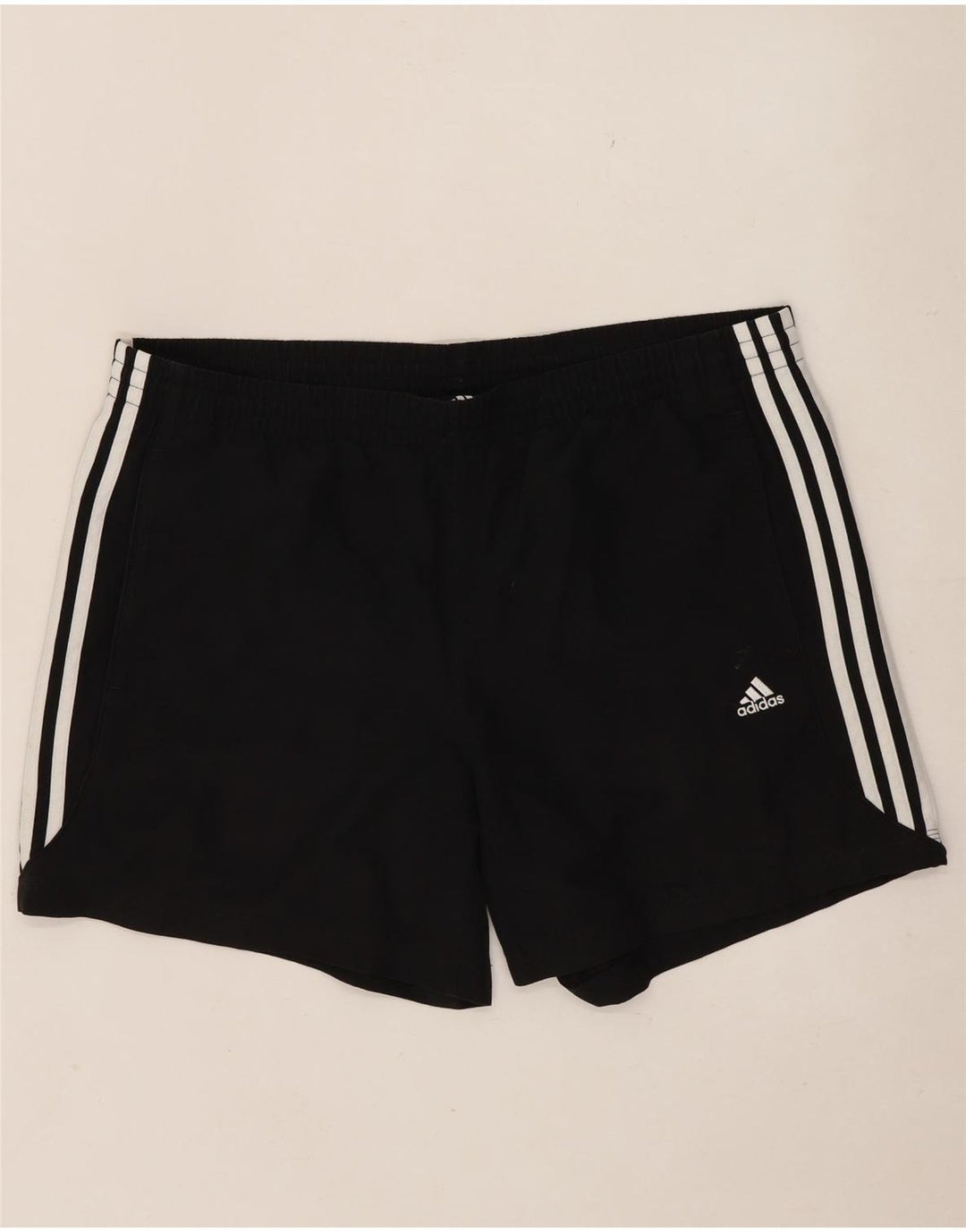Pantaloncini sportivi da uomo Adidas grandi in poliestere nero