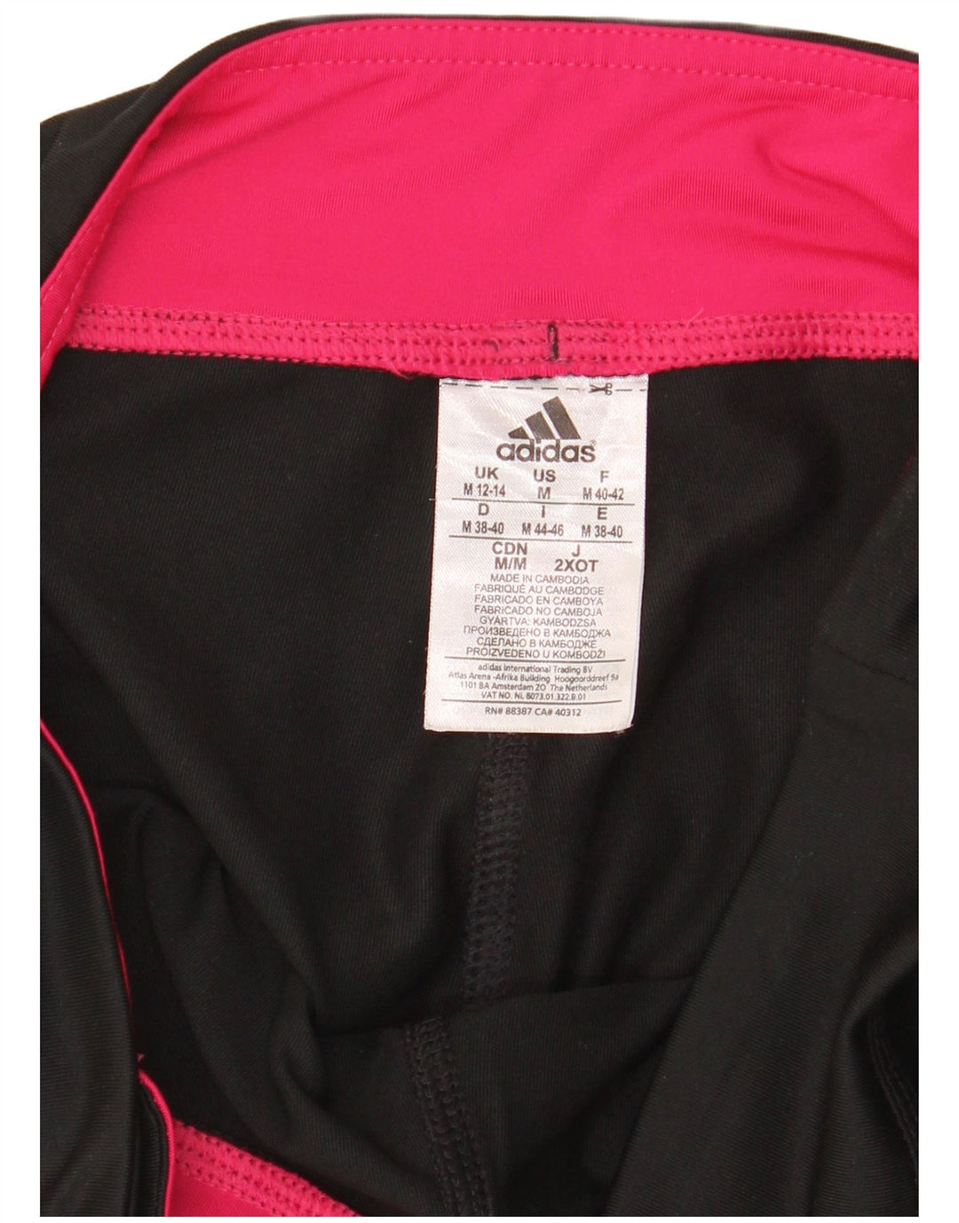 Leggings Adidas Climalite Crop da donna UK 12/14 Poliestere nero medio