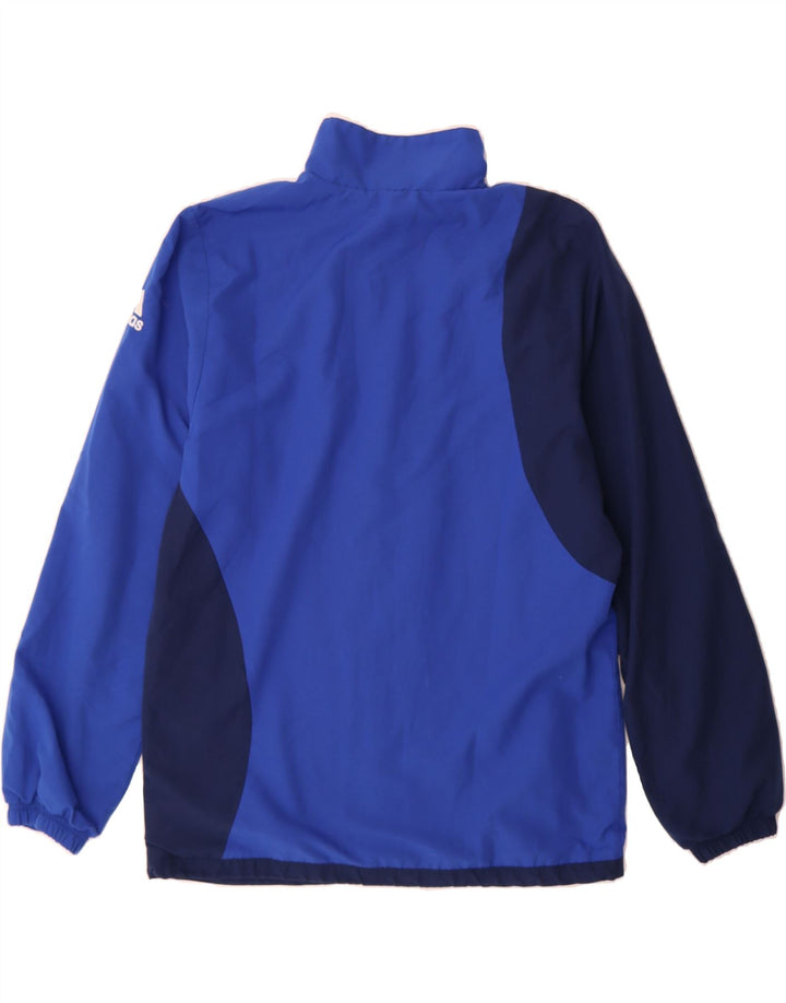 ADIDAS Mens Tracksuit Top Jacket UK 38/40 Medium Blue Colourblock Vintage Adidas and Second-Hand Adidas from Messina Hembry 