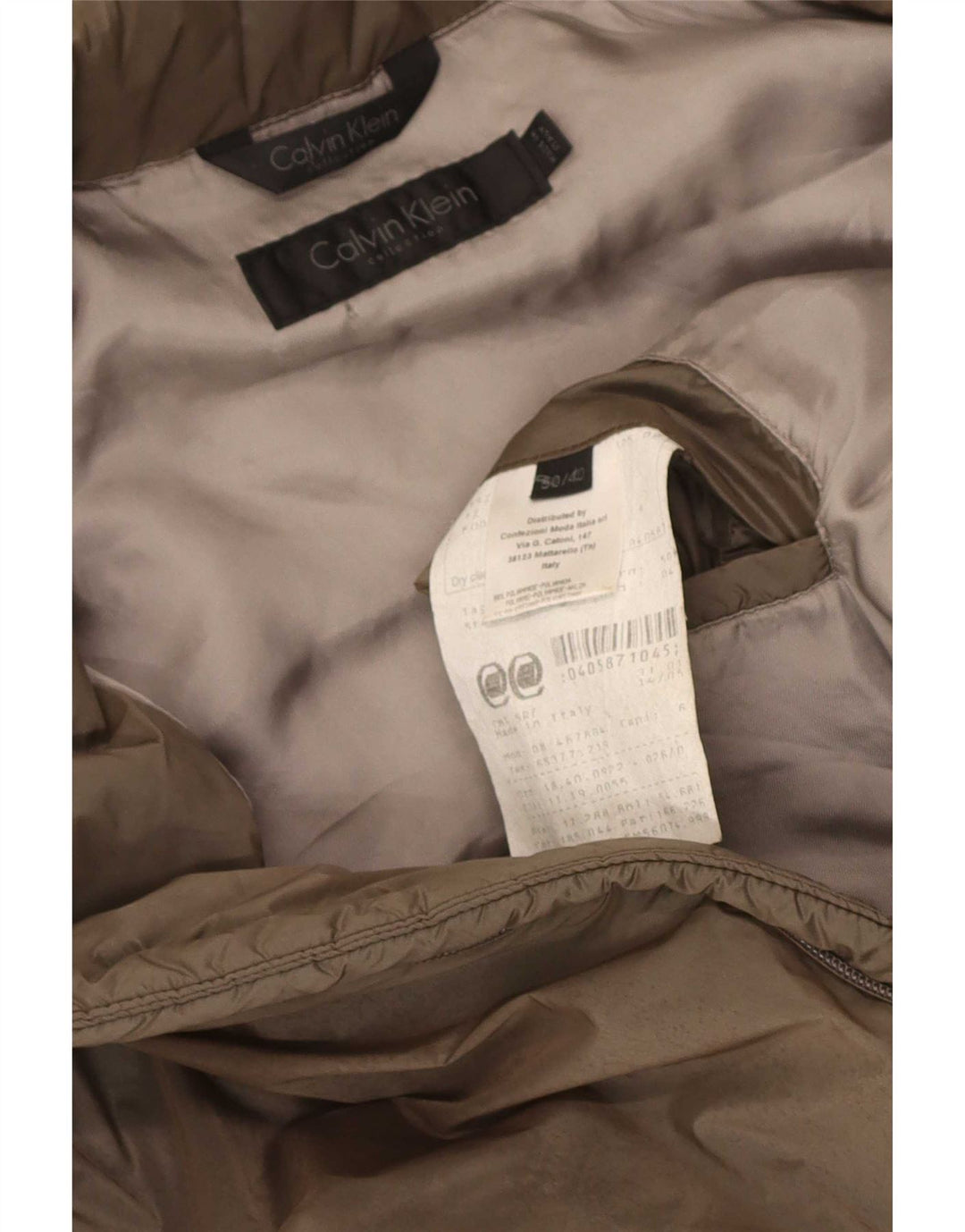 Giacca imbottita da uomo Calvin Klein IT 50 Large Khaki Poliammide