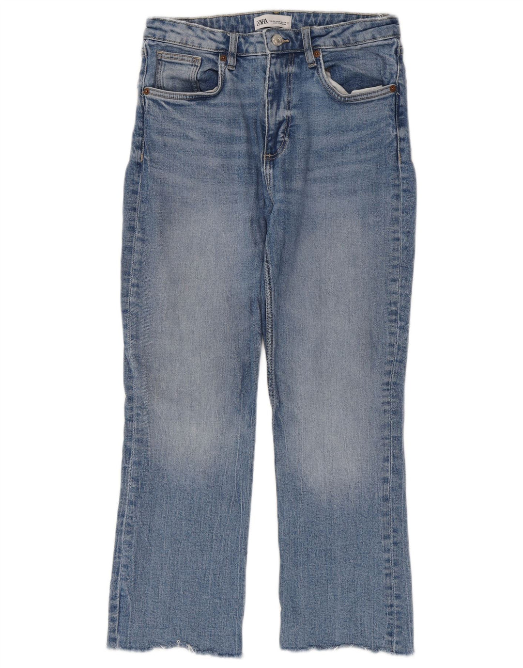 Jeans corti da donna Zara EU 38 piccoli W28 L25 blu