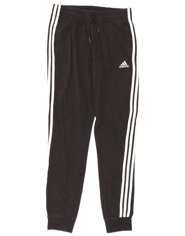 Pantaloni da tuta da donna Adidas Joggers UK 8/10 Small Black Cotton Sports