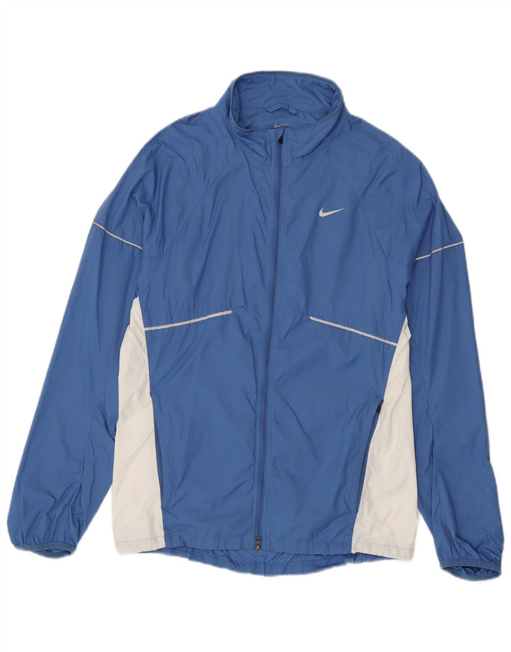 Giacca da ginnastica da uomo Nike Small in nylon color block blu