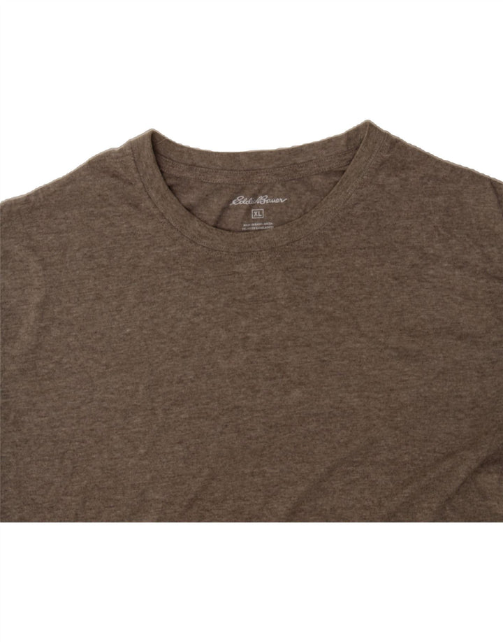 EDDIE BAUER Mens T-Shirt Top XL Grey Cotton Vintage Eddie Bauer and Second-Hand Eddie Bauer from Messina Hembry 