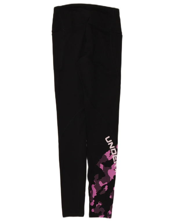Leggings grafici Under Armour da donna Cold Gear UK 4 XS nero mimetico