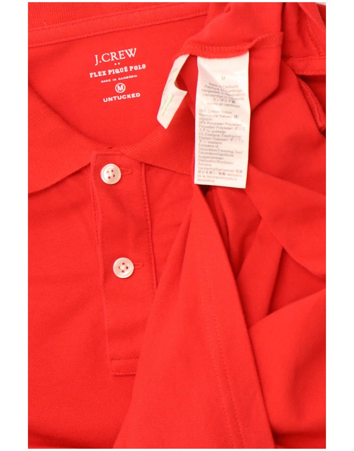 Polo da uomo J. CREW in cotone rosso medio