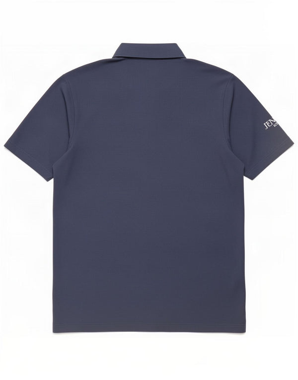 Polo Adidas da uomo grande in poliestere blu navy