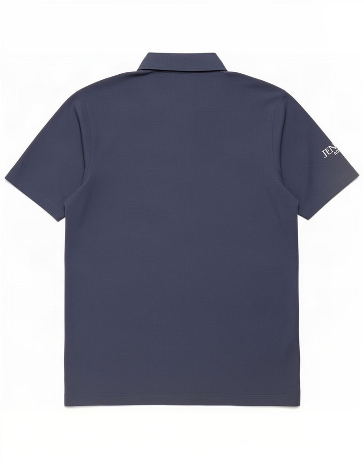 Polo Adidas da uomo grande in poliestere blu navy