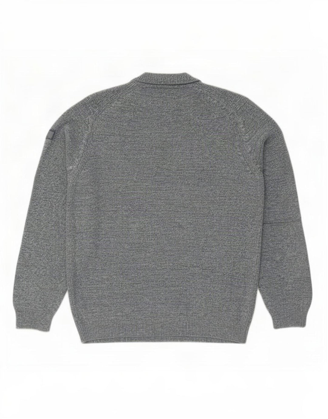 Maglione girocollo da uomo Camel Active, grande cotone screziato blu