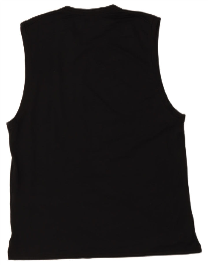Canotta Nike Dri Fit da uomo, poliestere medio nero