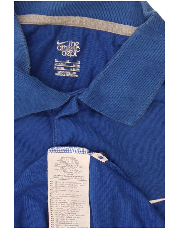 Polo Nike da uomo UK 38/40 cotone blu medio